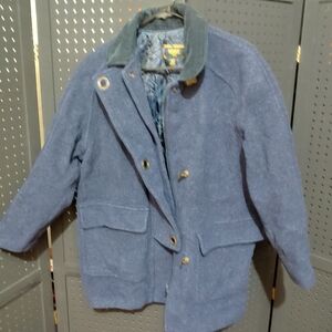 Boy's Cozy Blue Pea Coat